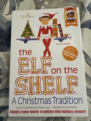 Elf on the Shelf Girl Full Size Scout Elf & Story Book Christmas Tradition Brown