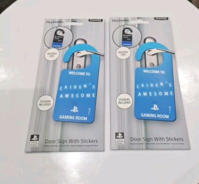 Playstation Gamer Türhänger Nicht stören Schild ×2 mit Aufklebern Paladon