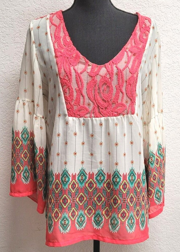 Kokoon Top (M) Multicolor Lace Long