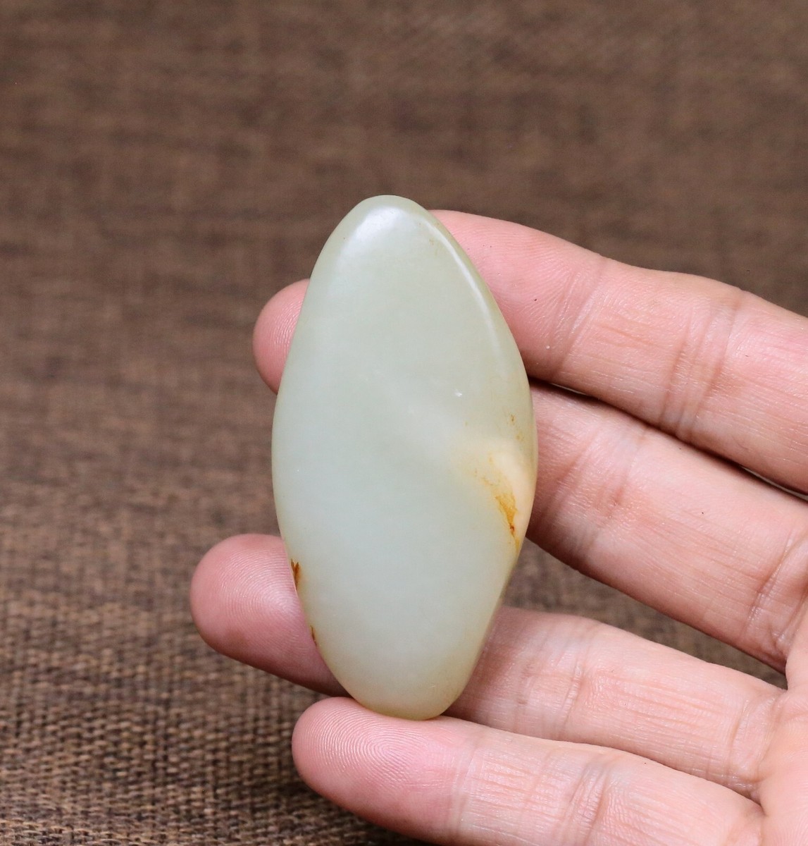Hetian jade from Ruoqiang, 田玉新疆若羌黄口天 54G Certified 100% Hetian jade(Nephrite) Raw stone 和田玉籽料原石