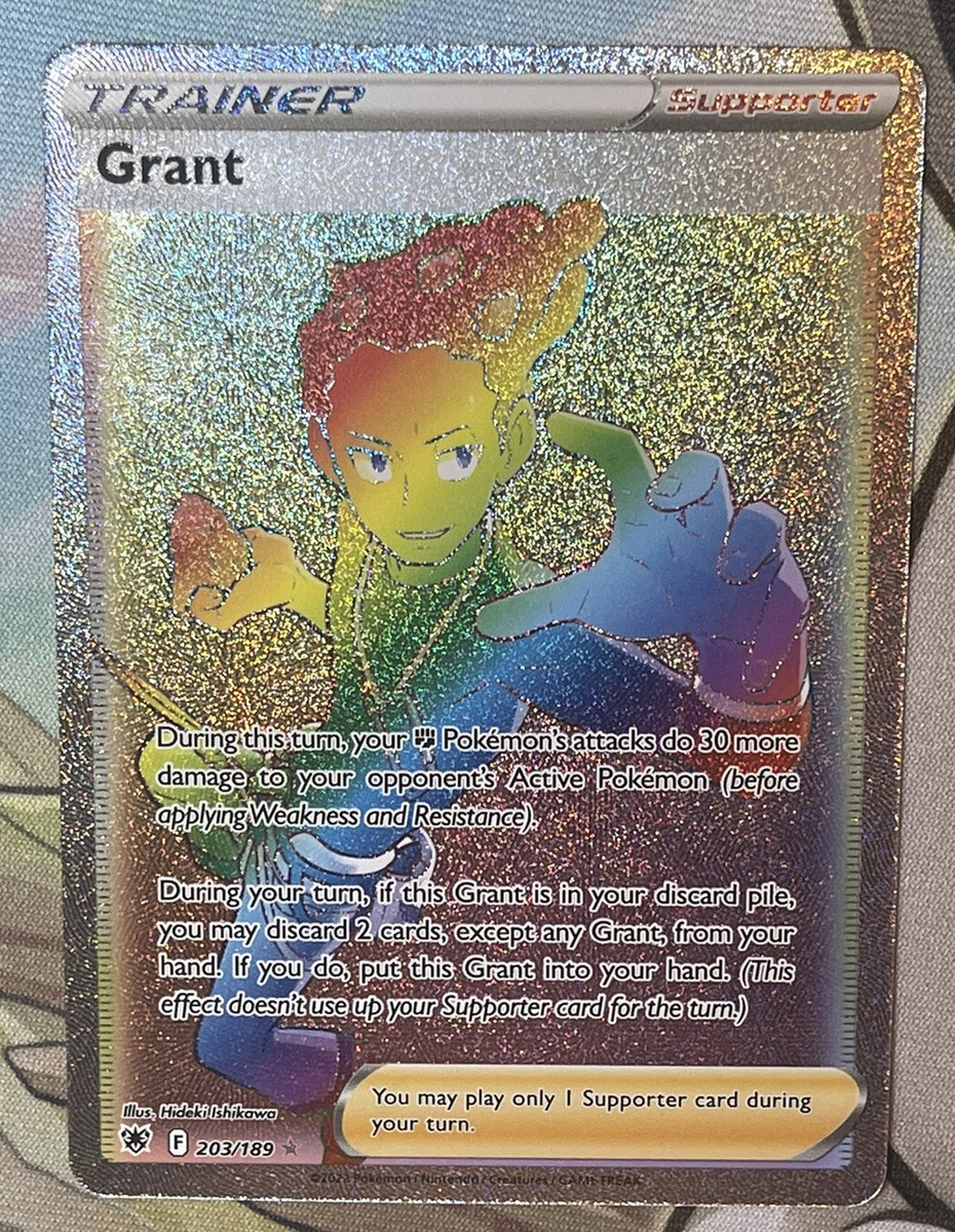 Grant 203/189 Astral Radiance Rainbow Rare Holo Pokemon Card NEAR 