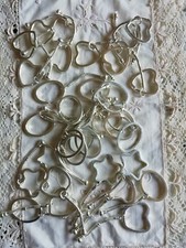 32 Basi per Portachiavi Varie Forme da decorare con Perle PD cm. 8,5/9