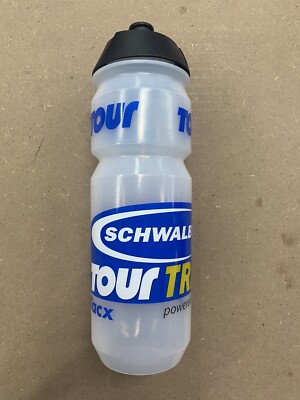 Trinkflasche Rennrad MTB 700ml von Tacx mit Logo von der Schwalbe Tour Transalp