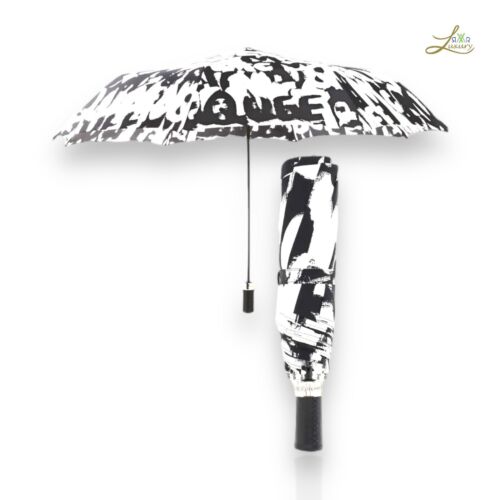 Alexander McQueen Regenschirm zusammenklappbarer Graffiti-Druck - Bild 1 von 13