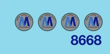 8668 HO scale 20" Subway decals