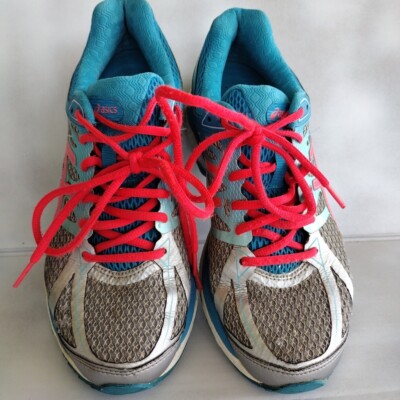 Asics Womens Gel Cumulus 17 teal Silver, Pink Running Shoes