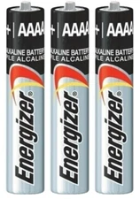 3 Energizer AAAA E96 1.5V Alkaline Replaces Battery E96, LR8D425, MN2500, Bulk