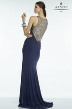 Alyce Paris Full-Length Prom and Formal Dress, Color  Graphite  Size 2 Regular