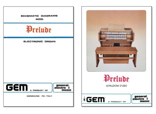 GEM PRELUDE Schemi elettrici PDF (Service manual Schematics)+Manuale Istruzioni