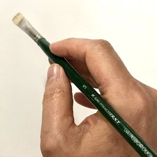 Vintage M. Grumbacher N.Y. “Gainsborough” #5 Artist Paintbrush 1271F Flat USA