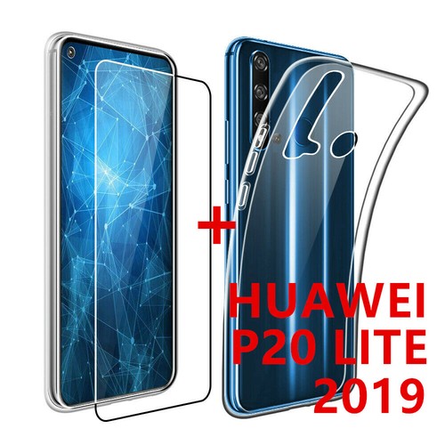 Coque Protection + Verre Trempé Pour HUAWEI P40 P30 Pro P20 LITE 2019 - Transparent - Fabriqué En France