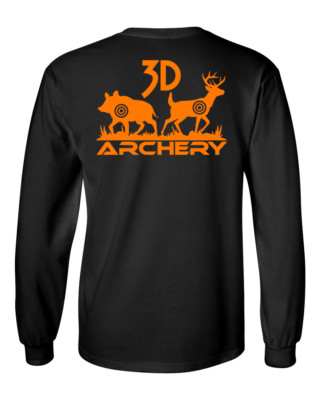 3D Archery long sleeve target deer buck hunter hunting archer t shirt