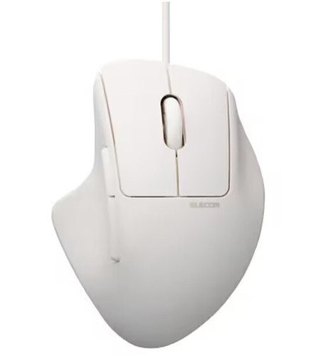 ELECOM Wired S-Size Mouse SHELLPHA with Tilt Function 7 Buttons M-SH31UBSKWH - Picture 1 of 6