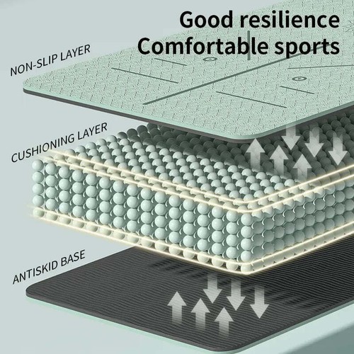Eco Friendly Fitness Exercise Mat - Bild 5 von 10