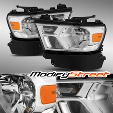 ModifyStreet For 2019 2020 Ram 1500 Crystal Headlights LH/RH New Replacement