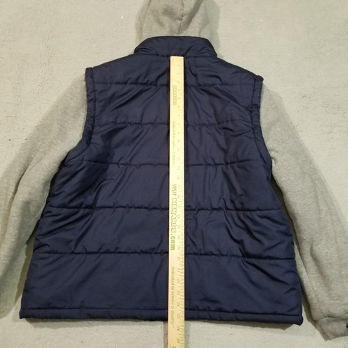 Everlast Jacket Mens Extra Large Blue Gray Puffer Hooded Zip Up Outdoors Casual - Picture 12 of 15