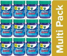 12 x Vicks Vaporub Ointment Vaporizing blocked nose cough headache Relief - 50gm