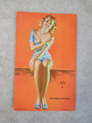 1943 HOT'CHA GIRLS MUTOSCOPE CARD SOUTHERN EXPOSURE EARL MORAN