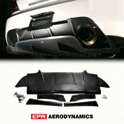 For MITSUBISHI Evolution EVO 9 VAR Style Carbon Rear Diffuser Under lip Body kit