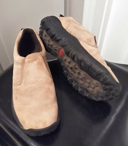 Men's GBX Light Taupe Suede Sli On Trail Climber Shoes 9.5D - Picture 2 of 4