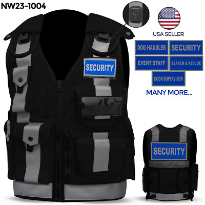 Hi Viz Green Tactical Vest Security Enforcement CCTV, Dog Handler, Press, Event