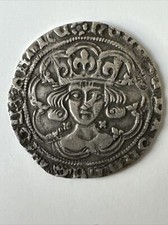 England 1499-1509 - 1 Groat - King Henry VII Facing Bust; London Mint