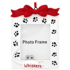 Cat Frame Personalized Christmas Tree Ornament