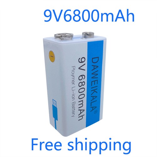1/2/4PCS USB Rechargeable Battery 9V LI-ion Recharge Batteries 6800mAh 9 Volt - Picture 13 of 14