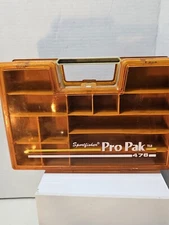 Vintage PRO-PAK 476 TACKLE BOX /2 SIDED TRAYS EMPTY BOX CLEAN 