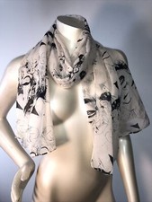 Vintage Marilyn Monroe large sheer scarf 60"x24"