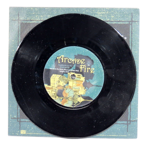 ARCADE FIRE – Neighborhood #3 (Power Out) 2005 UK 7" vinyl w/ sleeve NM D Byrne - Picture 3 of 4