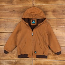 Vintage Berne Workwear Jacket S Brown Womens Zip