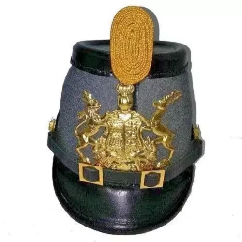 Casco de oficial cazador prusiano alemán de la Primera Guerra Mundial casco Shako prusiano - Imagen 12 de 13