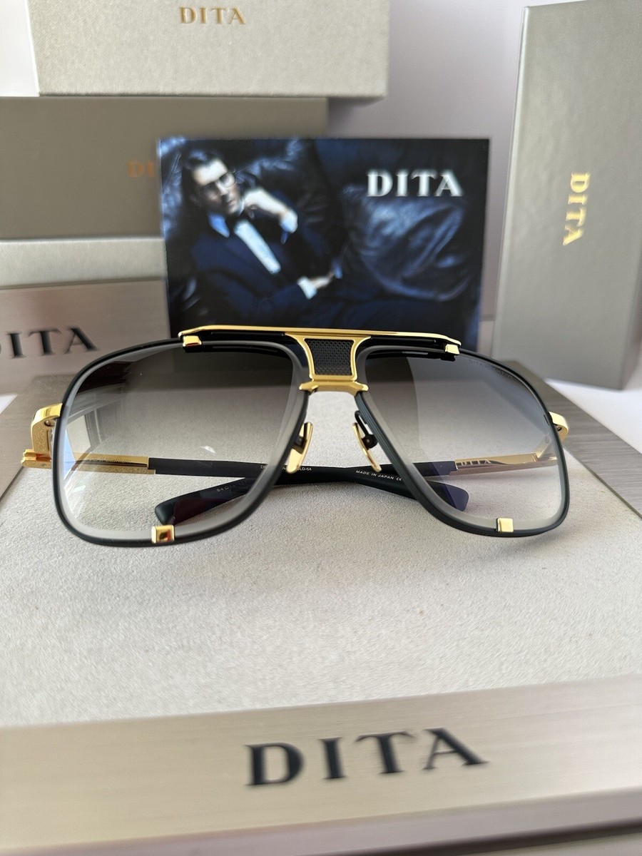 DITA MACH FIVE DRX 2087-A Matte Black Yellow Gold Grey Gradient 