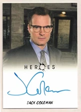 Heroes Archives: Autograph Card of Jack Coleman as Noah Bennet