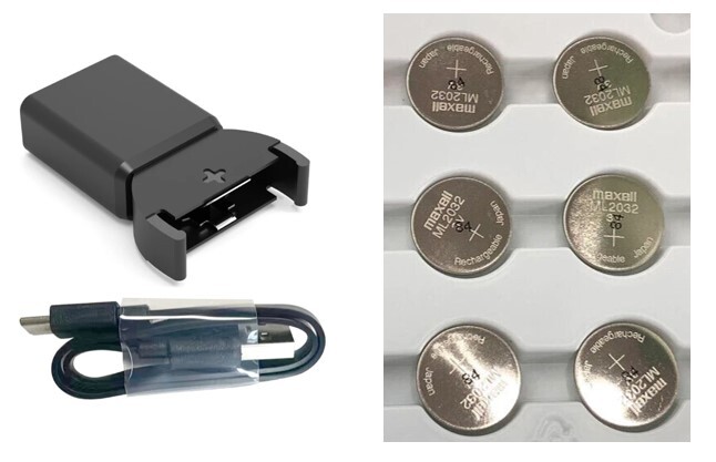Chargeur USB-C Pour Piles Bouton Rechargeables LIR2016/2025/2032 - Remplace CR2032 - Indicateur LED