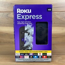 Roku Express 3930R HD Streaming Media Streamer Black Wi-Fi HDMI 1080P Compact