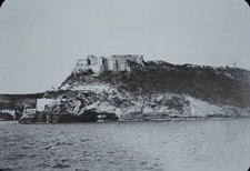 Glass Magic Lantern Slide Cuban War 46 Morro Castle Santiago Cuba c1898