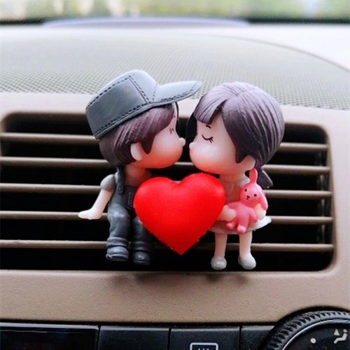 Car Aromatherapy Diffuser Decorative Vents Freshener Perfume Clip Cute Couple - Bild 16 von 16