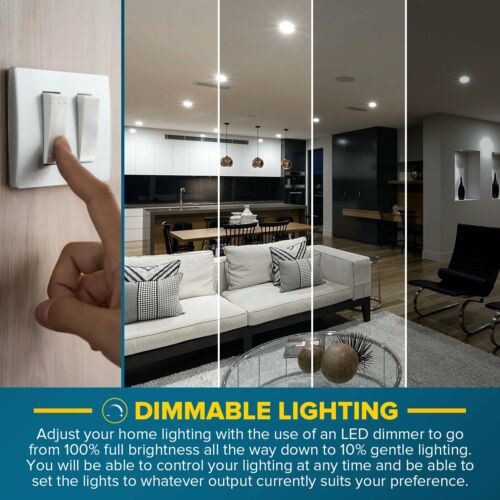Sunperian BR30 LED Bulb 8.5W=65W 4000K Cool White Dimmable Flood E26 (6 Pack) - Picture 3 of 7