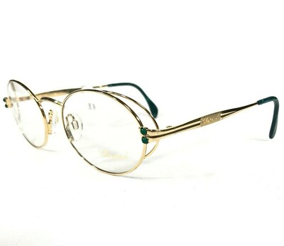 Chopard Eyeglasses Frames M C013 /24 V6053 23KT Gold Plated Green 52-18-135