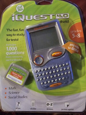 LEAP FROG iQuest 4.0 Grades 5-8 Study Math/Science/Social Study *NEW*