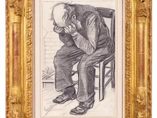 Vincent Van Gogh Drawing Post-Impressionist Dutch Portrait Man Male