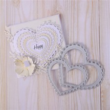 Heart Metal Cutting Dies Scrapbooking Paper Crafts Embossing Stencils Die Cut