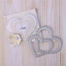 Heart Metal Cutting Dies Scrapbooking Paper Crafts Embossing Stencils Die Cut