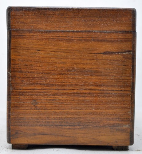 Vintage Wooden Large Jewellery Storage Box Original Old Hand Crafted - Picture 6 of 10