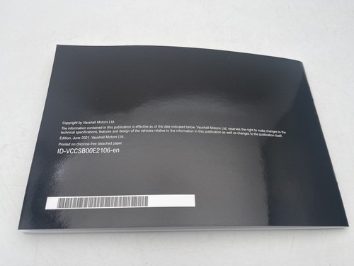 Vauxhall Grandland Latest model SVC MANUAL - 2021 Onwards - Blank unused - Picture 2 of 20
