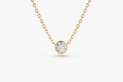 Diamant Solitär Collier, 0,05 ctw - 0,21 ctw Lab Grown Diamant Collier für Sie