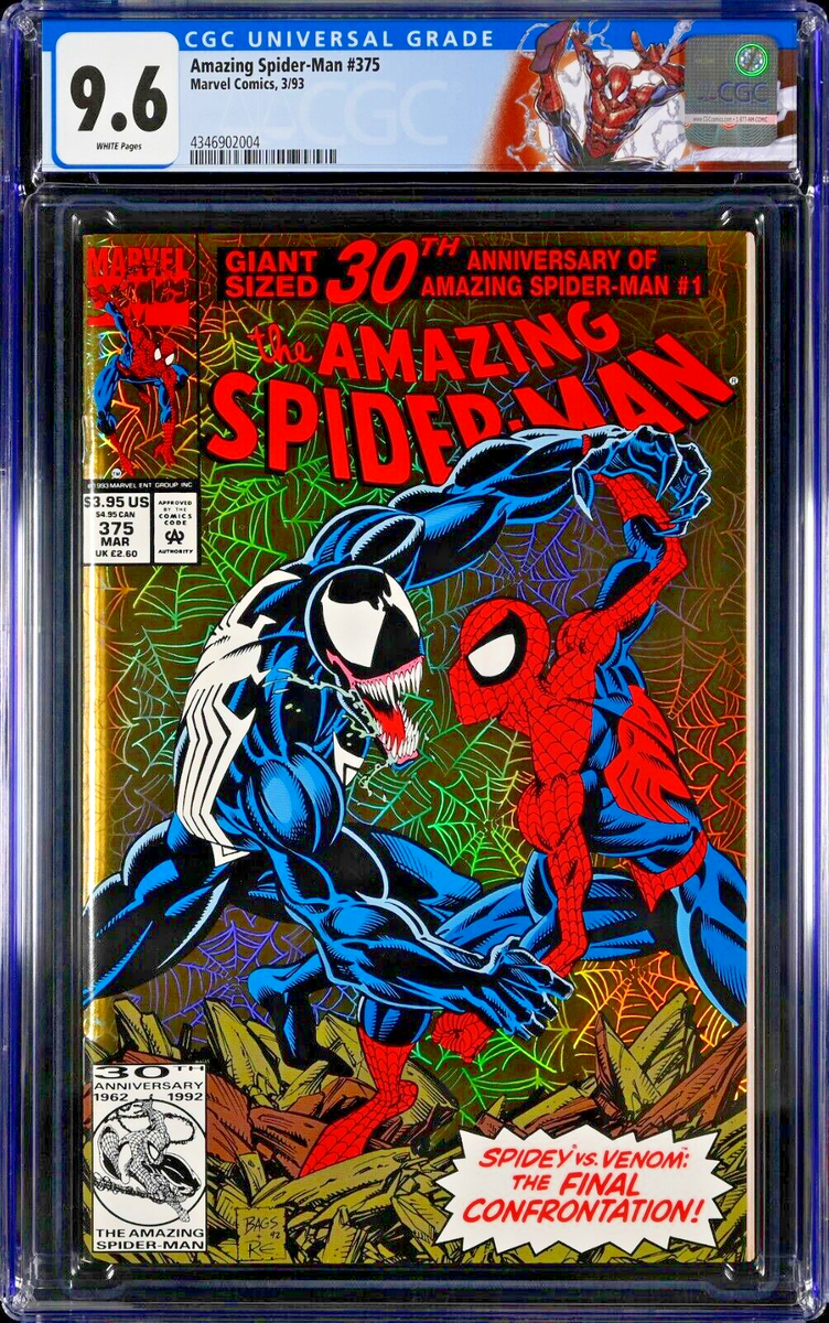 Amazing Spider-Man #375 (1993) CGC 9.6, Custom! Mint Case