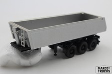 Herpa Kippauflieger 3achs silbergrau/schwarz 1:87 /H27562